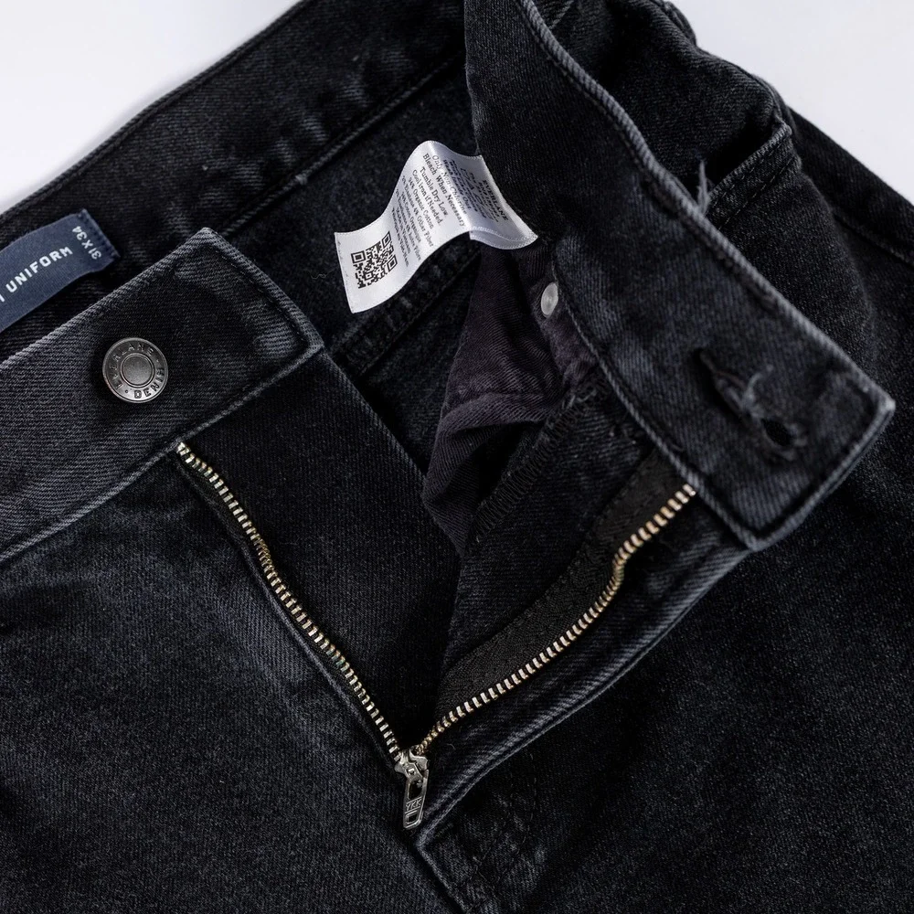 Everlane‎ Uniform The Skinny Jean Black Wash Men's Size 31x34 Organic Cotton - Picture 6 of 13